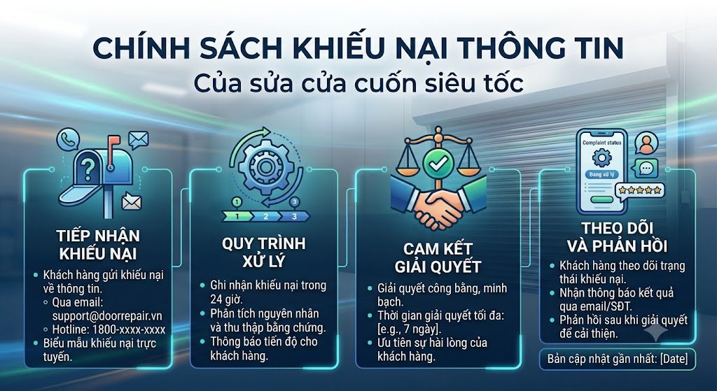 chính sách khiếu nại