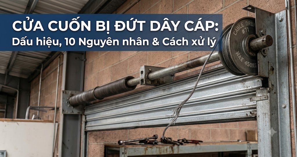 Dụng cụ chuyên dụng để bấm cos thủy lực khi cửa cuốn bị đứt dây cáp