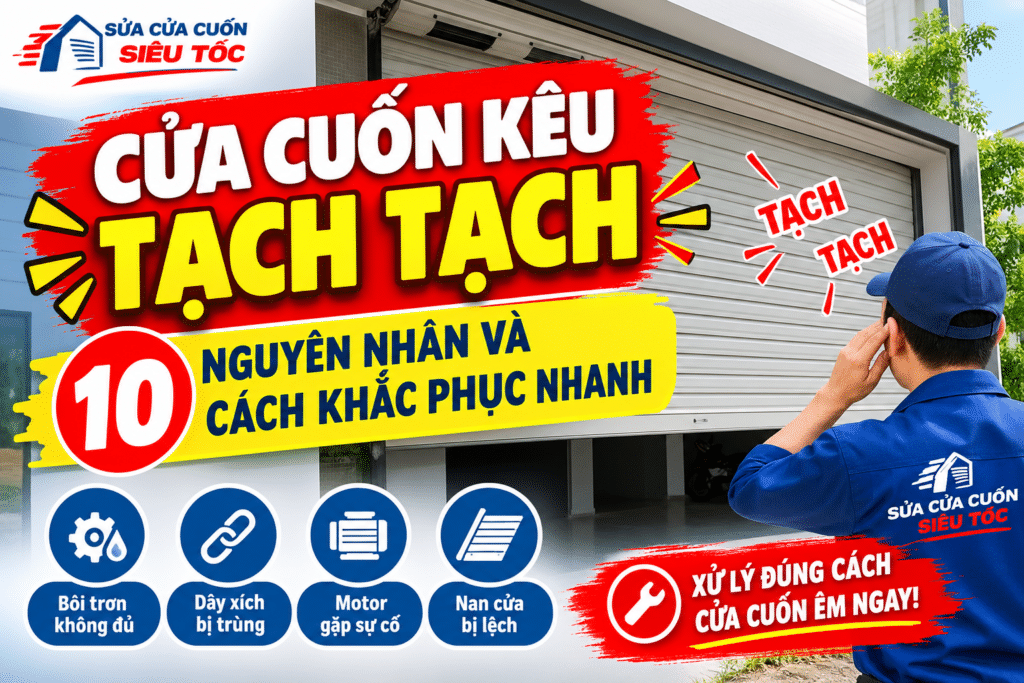 Sử dụng mỡ bò chịu nhiệt để bôi trơn ray cửa cuốn thay vì dùng nhớt thải