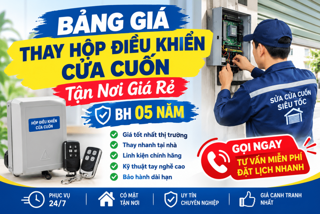 Thay Hộp Điều Khiển Cửa Cuốn